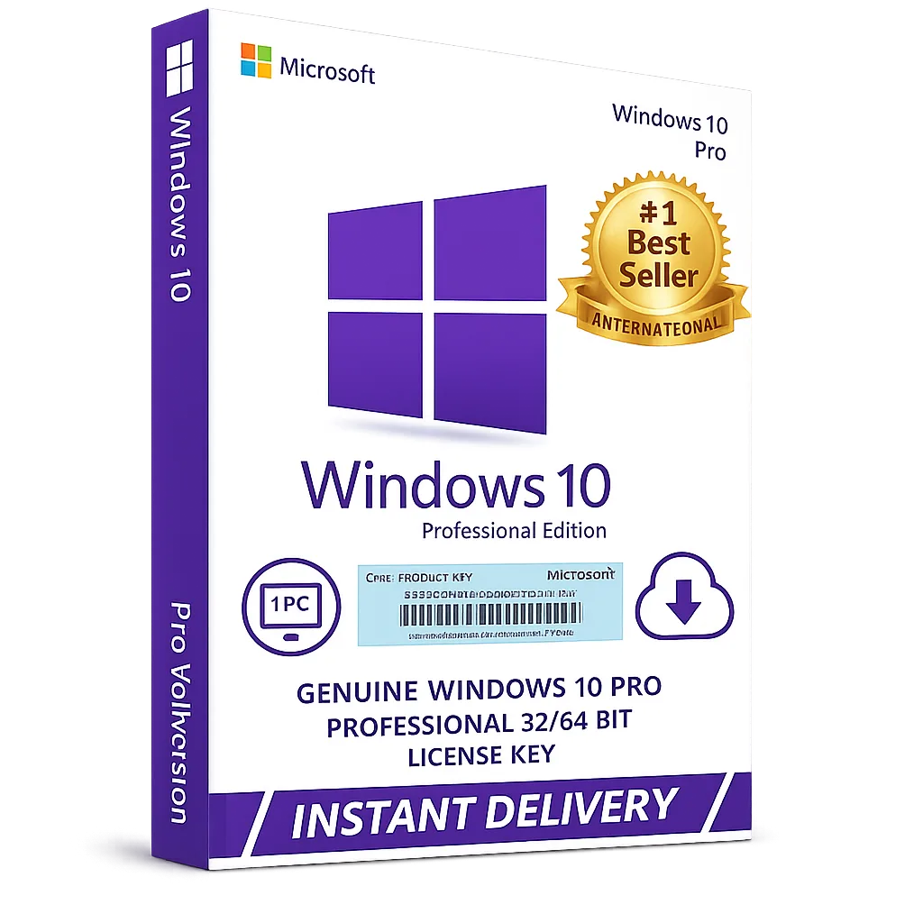 Windows 10 Professional  Win 10 Pro Genuine License Key (32/64-bit) - Lifetime Activation